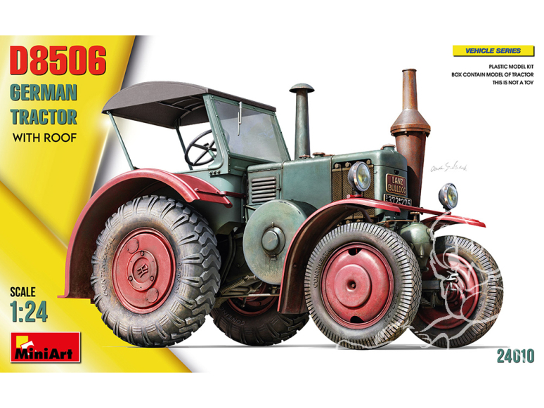 MINI ART maquette militaire 24010 TRACTEUR ALLEMAND D8506 AVEC TOIT 1/24