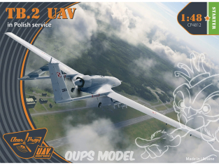 Clear Prop maquette avion CP4812 Baykar Bayraktar Drone TB.2 en service polonais 1/48