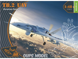 Clear Prop maquette avion CP4810 Baykar Bayraktar TB.2 UAV MARINE UKRAINIENNE 1/48
