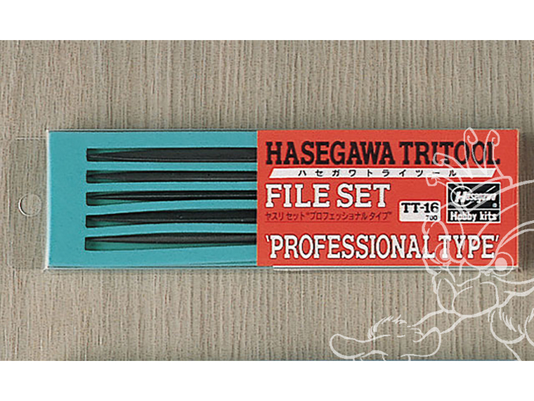 Hasegawa outillage TT16 Set de limes type professionnel