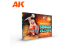 Ak interactive peinture acrylique 3G AK11777 SIGNATURE SET SERGIO VILCHES 14 COULEURS ET 1 FIGURINE