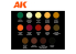 Ak interactive peinture acrylique 3G AK11777 SIGNATURE SET SERGIO VILCHES 14 COULEURS ET 1 FIGURINE