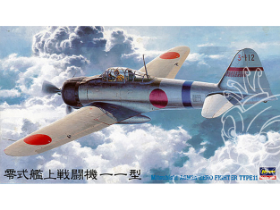 Hasegawa maquette avion 09142 Mitsubishi A6M2a Zero Fighter Type 11 1/48