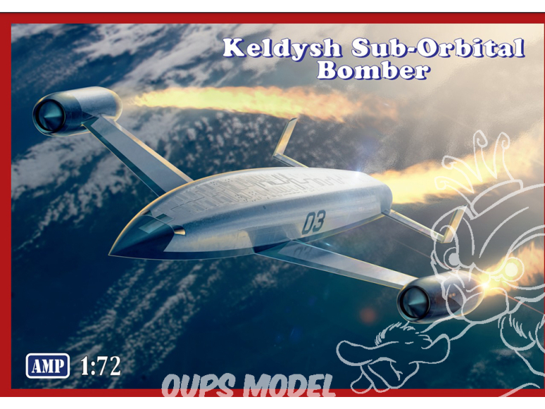 AMP maquette avion 72019 Bombardier sub-orbital Keldysh 1/72