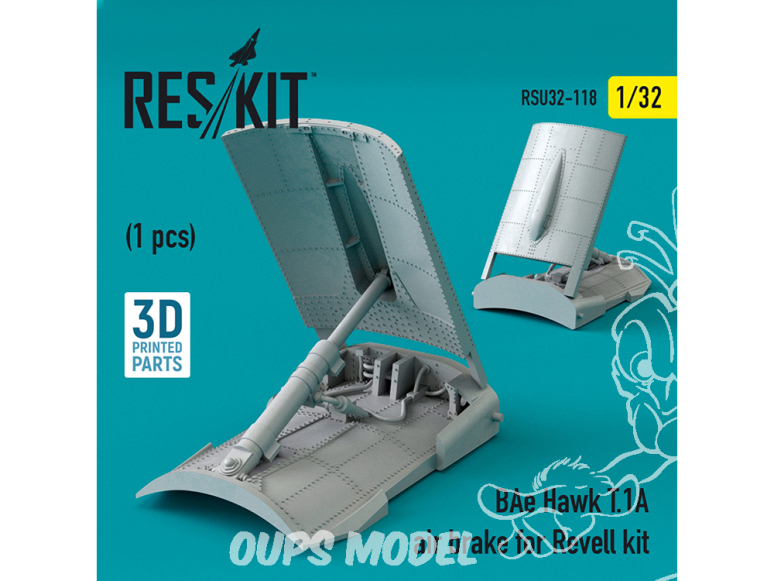 ResKit kit d'amelioration Avion RSU32-0118 Freins pneumatiques BAe Hawk T.1A pour kit Revell Impression 3D pour kit Revell 1/32