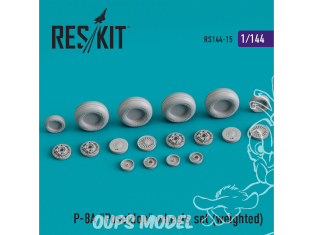 ResKit kit d'amelioration Avion RS144-0015 Roues en résine lesté pour P-8A "Poseidon" 1/144