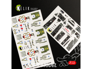 Kelik Decals 3D K48056 Décalcomanies 3D intérieures F-4G pour MENG 1/48