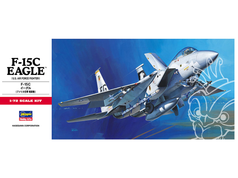 Hasegawa maquette avion 00336 F-15C Eagle U.S. Air Force 1/72