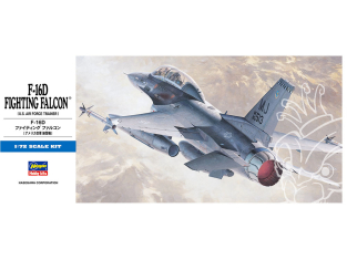 Hasegawa maquette avion 00445 F-16D Fighting Falcon U.S. Air Force 1/72