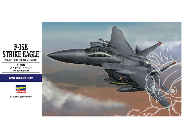 HASEGAWA maquette avion 01569 F-15E STRIKE EAGLE 1/72