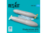 ResKit kit d&#039;amelioration Avion RSU72-0226 Réservoirs carburant 230g AFMS AH-64, MH-60L, UH-60A, HH-60 2p impression 3D 1/72