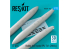 ResKit kit d&#039;amelioration Avion RSU72-0172 Rafale Réservoirs de carburant RPL 741 (2000L) (3 pièces) 1/72