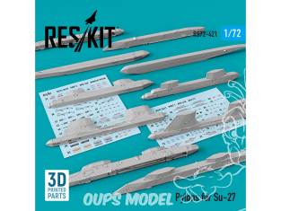 ResKit kit armement Avion RS72-0421 Pylônes pour Su-27 1/72