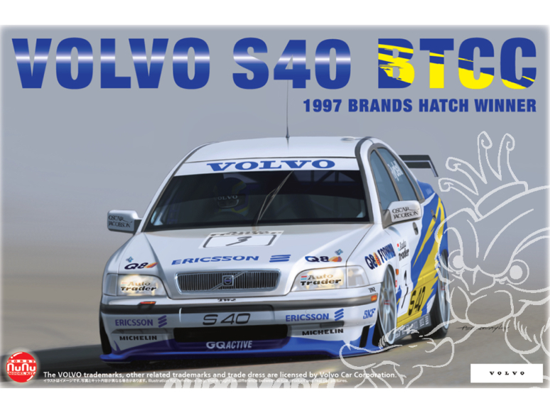 NuNu maquette voiture de Piste PN24034 Volvo S40 BTCC 1997 Brands hatch vainqueur 1/24