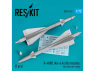 ResKit kit RS72-0413 Missiles R-40RD (AA-6 Acrid) (2 pièces) impression en 3D pour MiG-25PD, MiG-25PDS 1/72