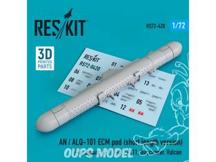 ResKit kit RS72-0420 AN / ALQ-101 ECM pod version courte impression 3D 1/72