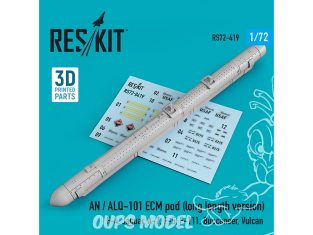 ResKit kit RS72-0419 AN / ALQ-101 ECM pod version longue impression 3D 1/72