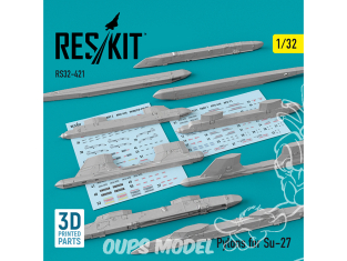 ResKit kit armement Avion RS32-0421 Pylônes pour Su-27 1/32