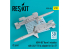 ResKit kit RS32-0424 Missiles AGM-88 &quot;Harm&quot; avec LAU-118 et adaptateur pour Su-27 (2 pcs) 1/32