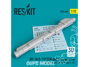 ResKit kit RS32-0409 Pod AN/ALQ-119 ECM version longue 1/32