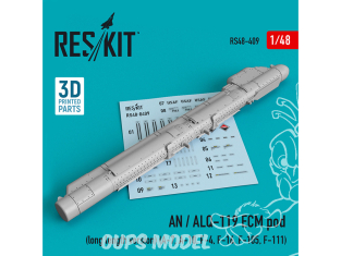 ResKit kit RS48-0409 Pod AN/ALQ-119 ECM version longue 1/48