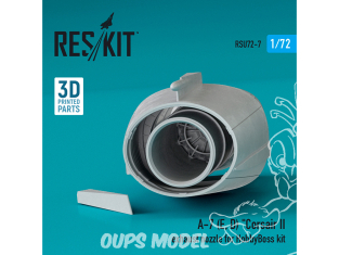 ResKit kit d'amelioration RSU72-0007 A-7 (E,D) "Tuyau d'échappement Corsair II pour kit HobbyBoss impression 3D 1/72