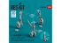 ResKit kit d&#039;amelioration RSU48-0259 F-14 (A,B,D) Trains Tomcat avec roues lestées kit Tamiya Résine et Impression 3D 1/48