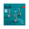 ResKit kit d'amelioration RSU48-0260 Trains F-14 (D) Tomcat avec jeu de roues lestées pour kit AMK Résine et Impression 3D 1/48