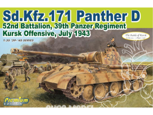 Dragon maquette militaire 6867 Sd.Kfz.171 Panther D 52e Bataillon, 39e Régiment Panzer Offensive de Koursk, Juillet 1943 1/35