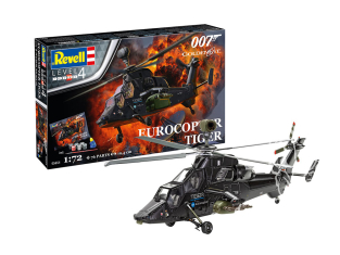 Revell maquette avion 05654 COFFRET CADEAU James Bond "Eurocopter Tiger" Maquette Revell avec accessoires de base 1/72