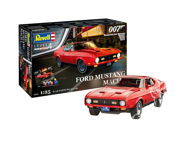 Revell maquette voiture 05664 COFFRET CADEAU Ford Mustang Mach 1 (James Bond 007) "Diamonds Are Forever" 1/25
