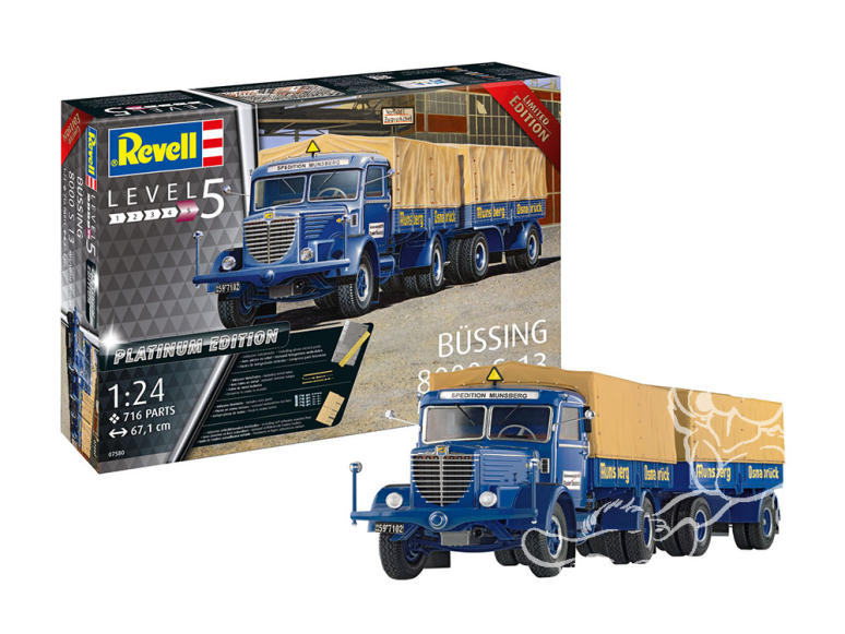 Revell maquette camion 07580 Hanomag 8000 S 13 Platinum Edition 1/24