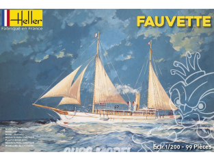 Heller maquette bateau 80612 La FAUVETTE 1/200