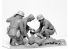 Icm maquette figurine 35620 Personnel médical militaire allemand de la Seconde Guerre mondiale 1/35