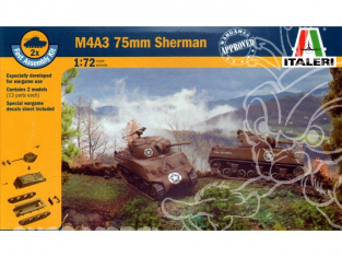 ITALERI maquette militaire 7518 Sherman M4A3 75mm 1/72
