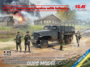 Icm maquette militaire 35588 G7107 en service allemand avec l'infanterie 1/35