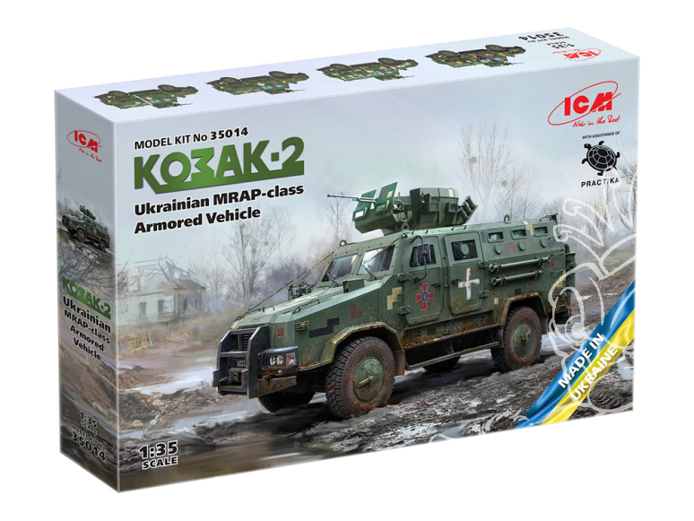 Icm maquette militaire 35014 Kozak-2  Véhicule blindé ukrainien de classe MRAP 1/35