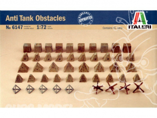 ITALERI maquette militaire 6147 Obstacles anti chars 1/72