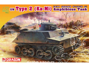 DRAGON maquette militaire 7435 Char Amphibie Japonais Type 2 Ka-Mi 1/72