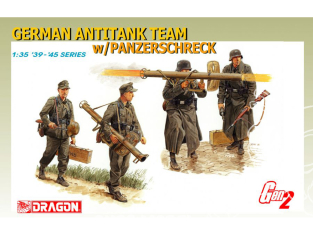 Dragon maquette militaire 6374 Equipe allemande anti char avec Panzerschreck 1/35