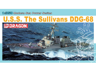 DRAGON maquette bateau 1033 U.S.S The Sullivans DDG-68 1/350