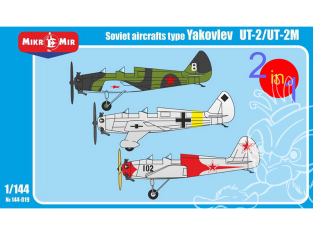 MikroMir maquette avion 144-019 Le Yakovlev UT-2 (nom de l'OTAN "Mink") 2 in 1 1/144