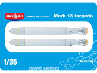 MikroMir maquette 35-020 Torpille Mark 18 1/35