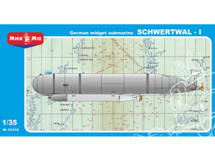 MikroMir maquette 35-016 SOUS-MARIN ALLEMAND MIDGET SCHWERTWAL - I WWII 1/35