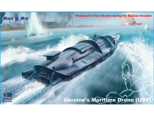 MikroMir maquette 35-028 Ukraine drone maritime USV Magura V5 1/35