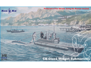 MikroMir maquette 72-026 Sous-marin de poche Italien Classe CB 1/72