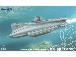 MikroMir maquette 72-018 Sous-marin russe Krupp Forel 1/72
