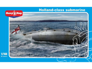 MikroMir maquette 144-011 Holland 1 (ou sous-marin torpilleur HM No 1) 1/144