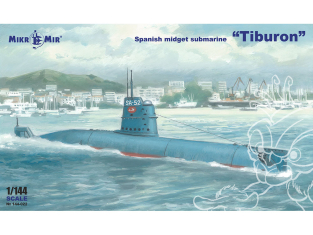 MikroMir maquette 144-022 Sous-marin espagnol de classe Shark « Tiburon » 1/144