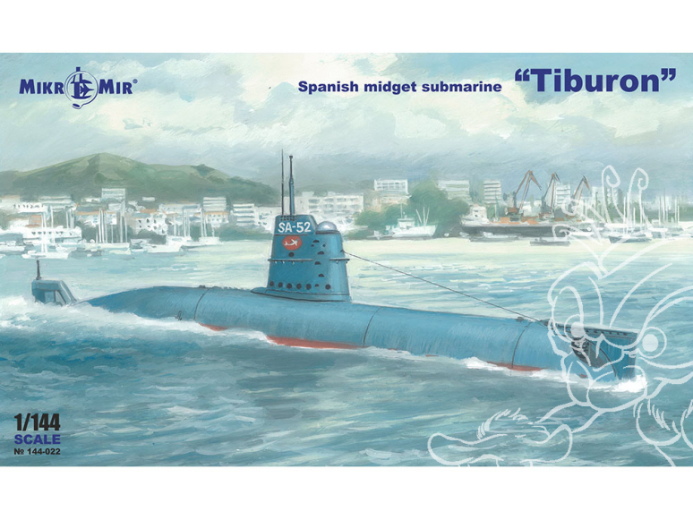 MikroMir maquette 144-022 Sous-marin espagnol de classe Shark « Tiburon » 1/144